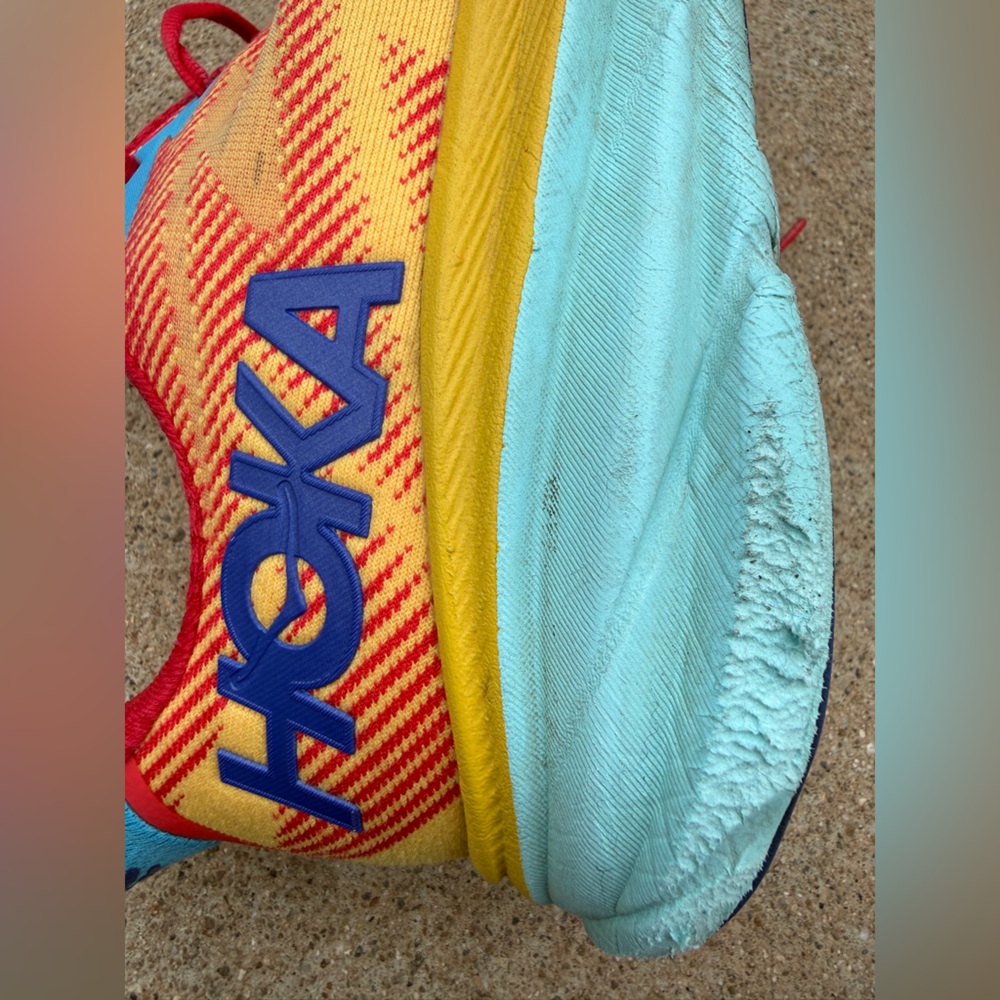 Hoka Clifton 9 Cerise/Cloudless Running Shoes - Picture 6 of 8